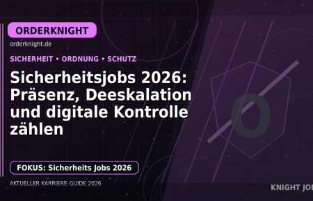 Sicherheitsjobs 2026: Präsenz, Deeskalation und digitale Kontrolle zählen: Der Karriere-Guide für Schutz, Ordnung und Sicherheit